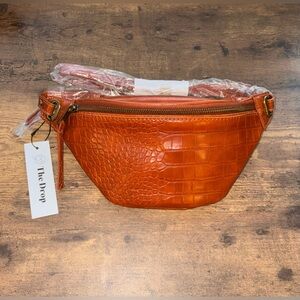 Women's Spice Croc-Embossed Sling Bag with Adjustable Strap